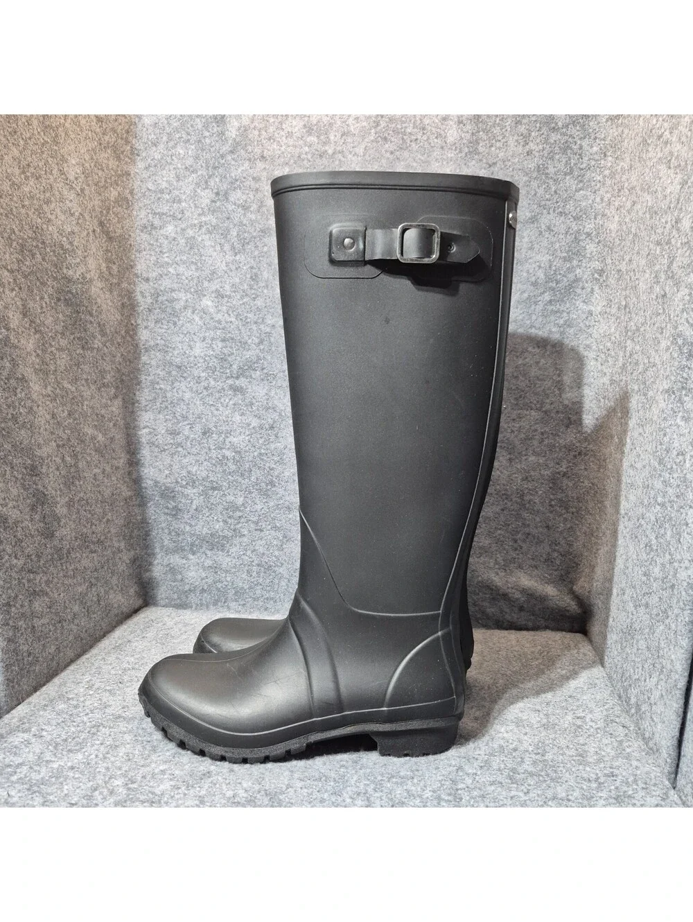 Igor Black Tall Rain Boots Women’s US 6 Waterproof Rubber Made in Spain
